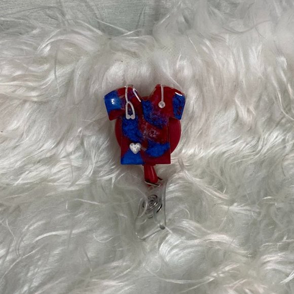 Handmade Accessories - Scrub Top Badge Reel